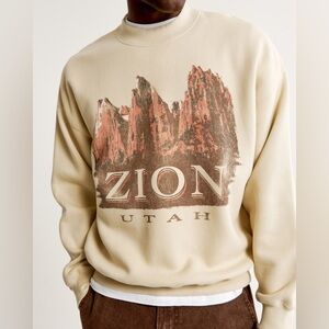 Abercrombie & Fitch Zion Graphic Crewneck Sweatshirt